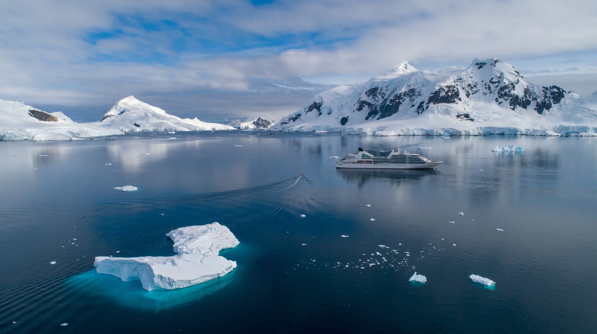Seabourn Quest in Paradise Harbour Antarctica