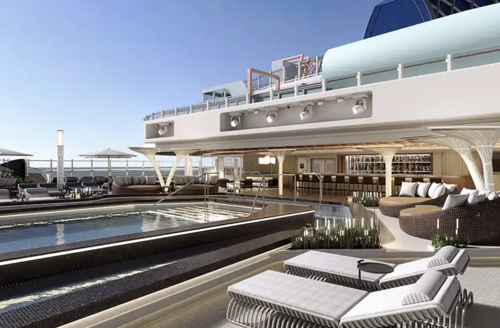Main Pool Deck, Norwegian Aqua, Prima Class, NCL