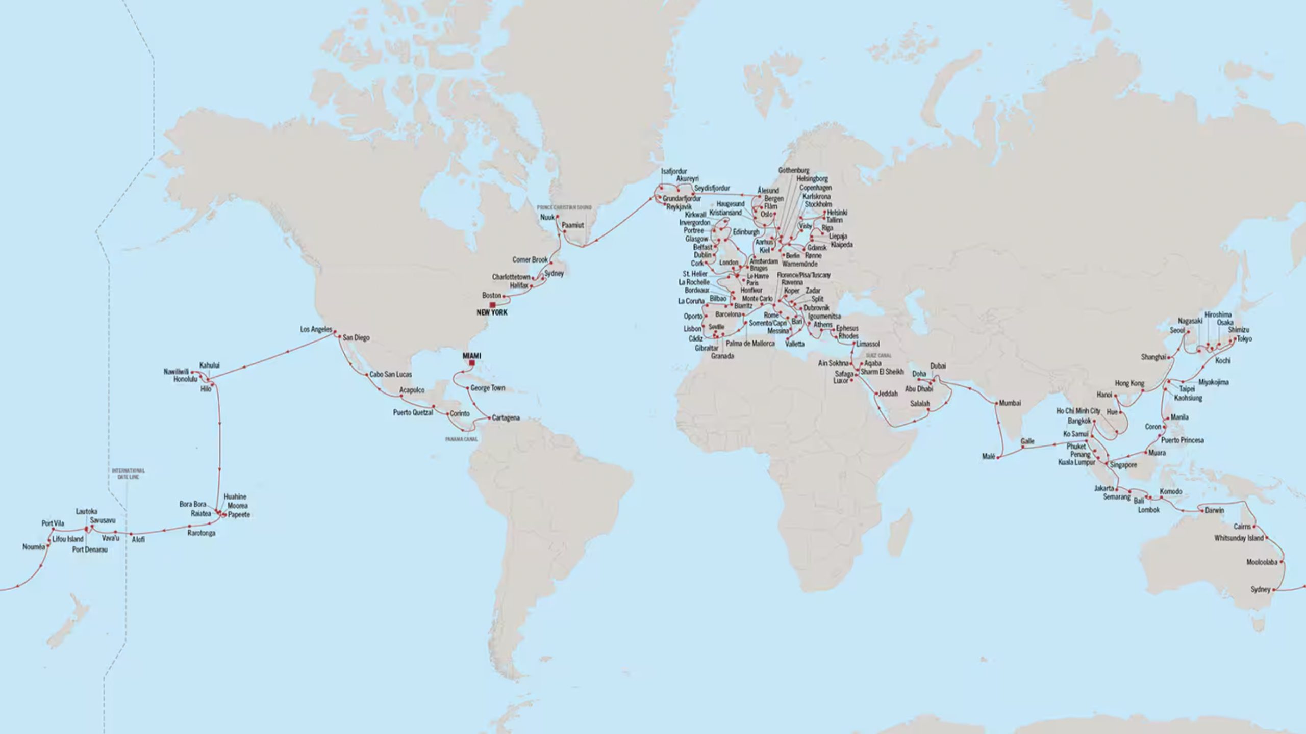 Oceania Cruises, Oceania Vista, World Cruise