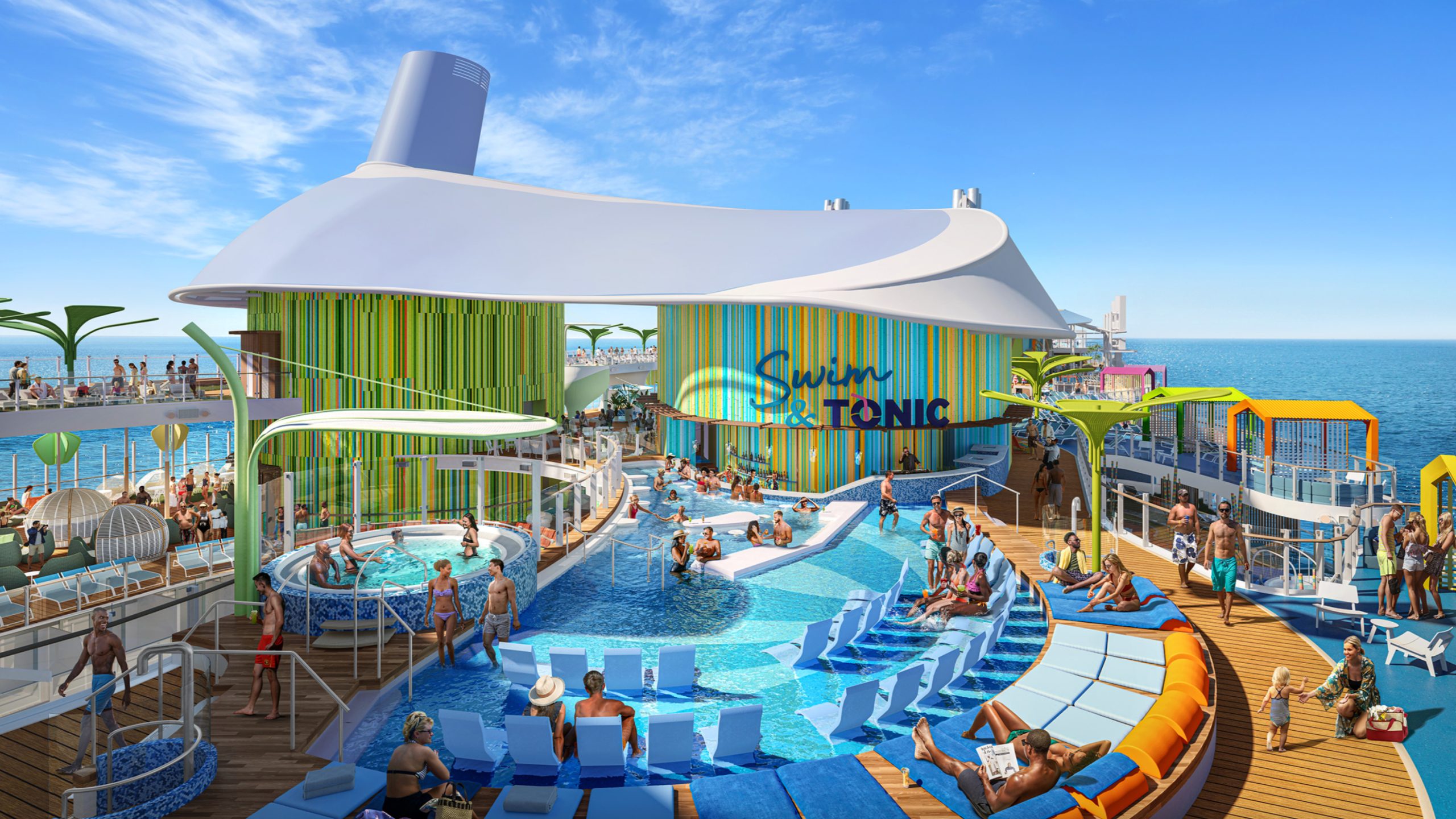 Royal Caribbean, Icon of the Seas, Swim & Tonic Pool