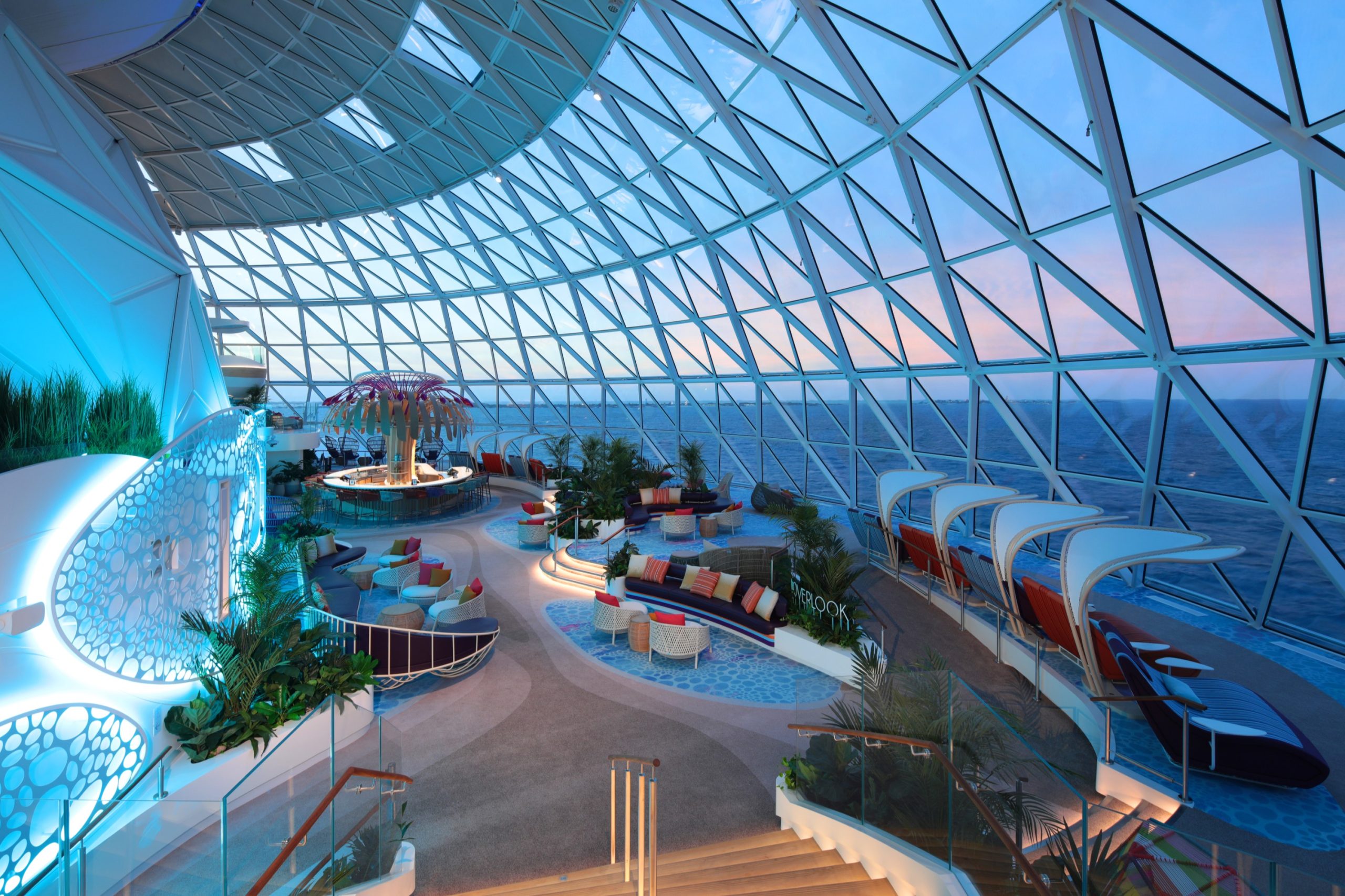 The Overlook - Icon of the Seas' Take on the Observation Lounge