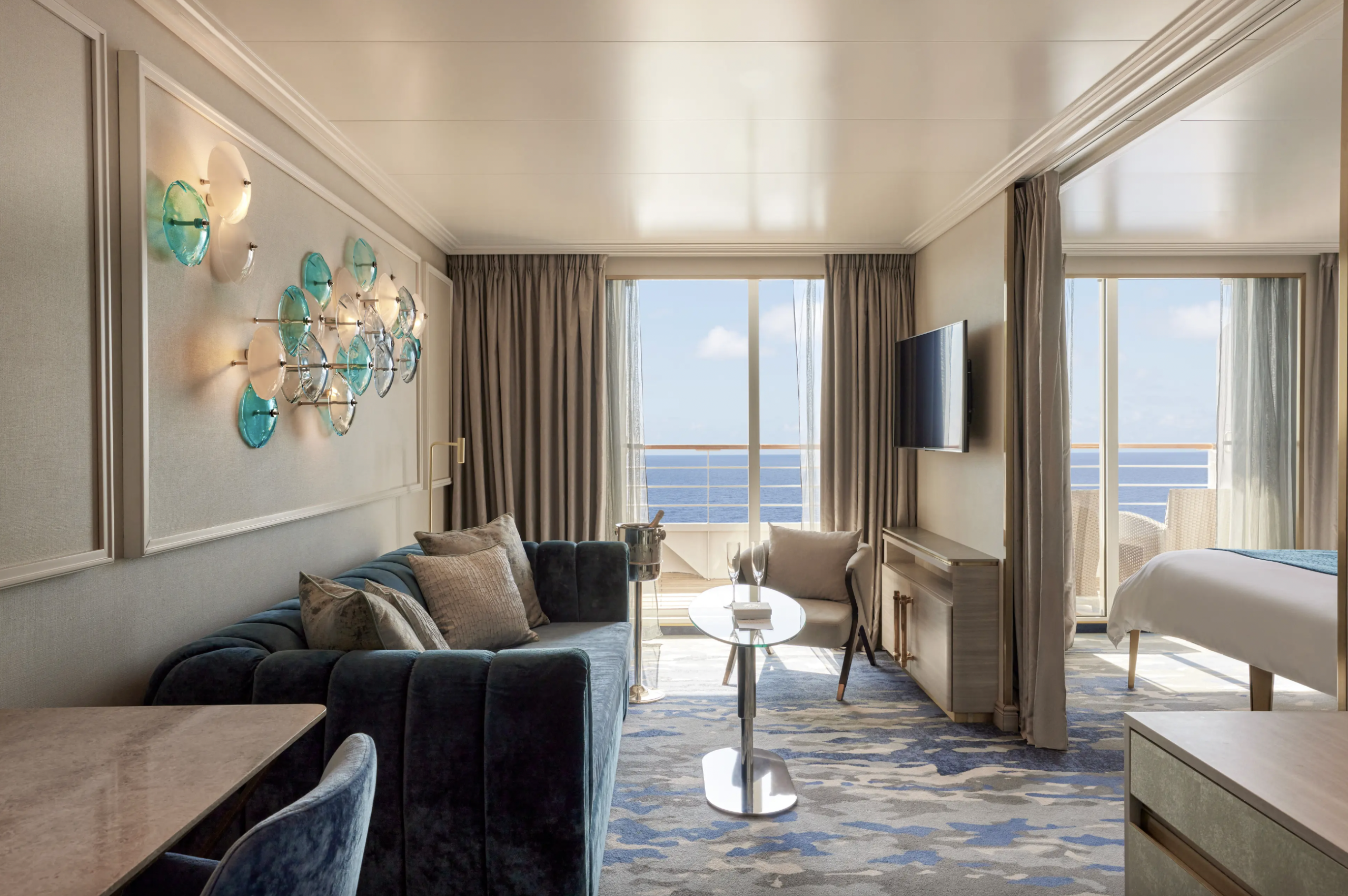 Crystal Cruises, Crystal Serenity, 2026 World Cruise, Sapphire Veranda Suite