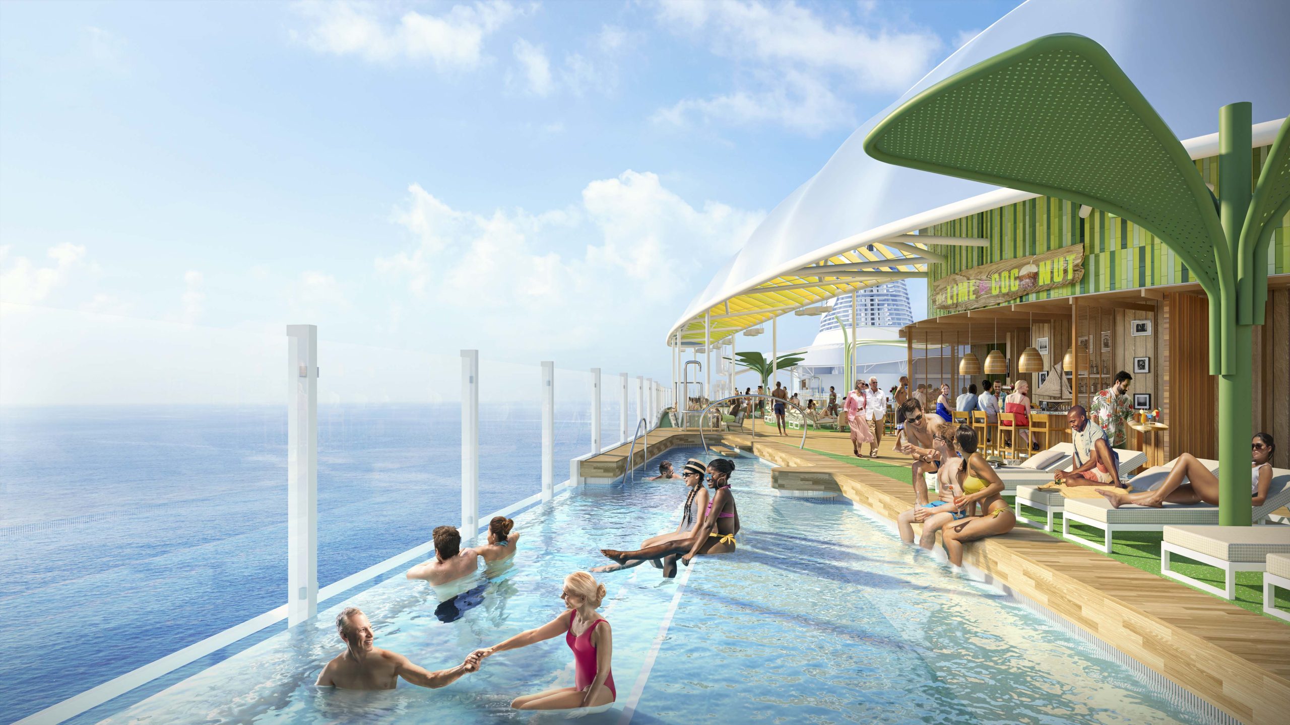 Royal Caribbean, Icon of the Seas, Chill Island, Cloud 17 Pool