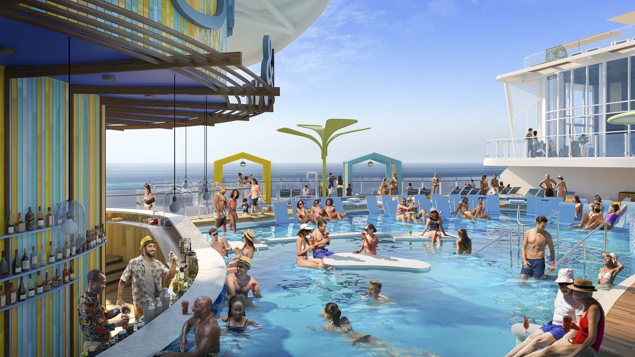 Royal Caribbean, Icon Class, Icon of the Seas, Chill Island, Swim and Tonic, Swim & Tonic