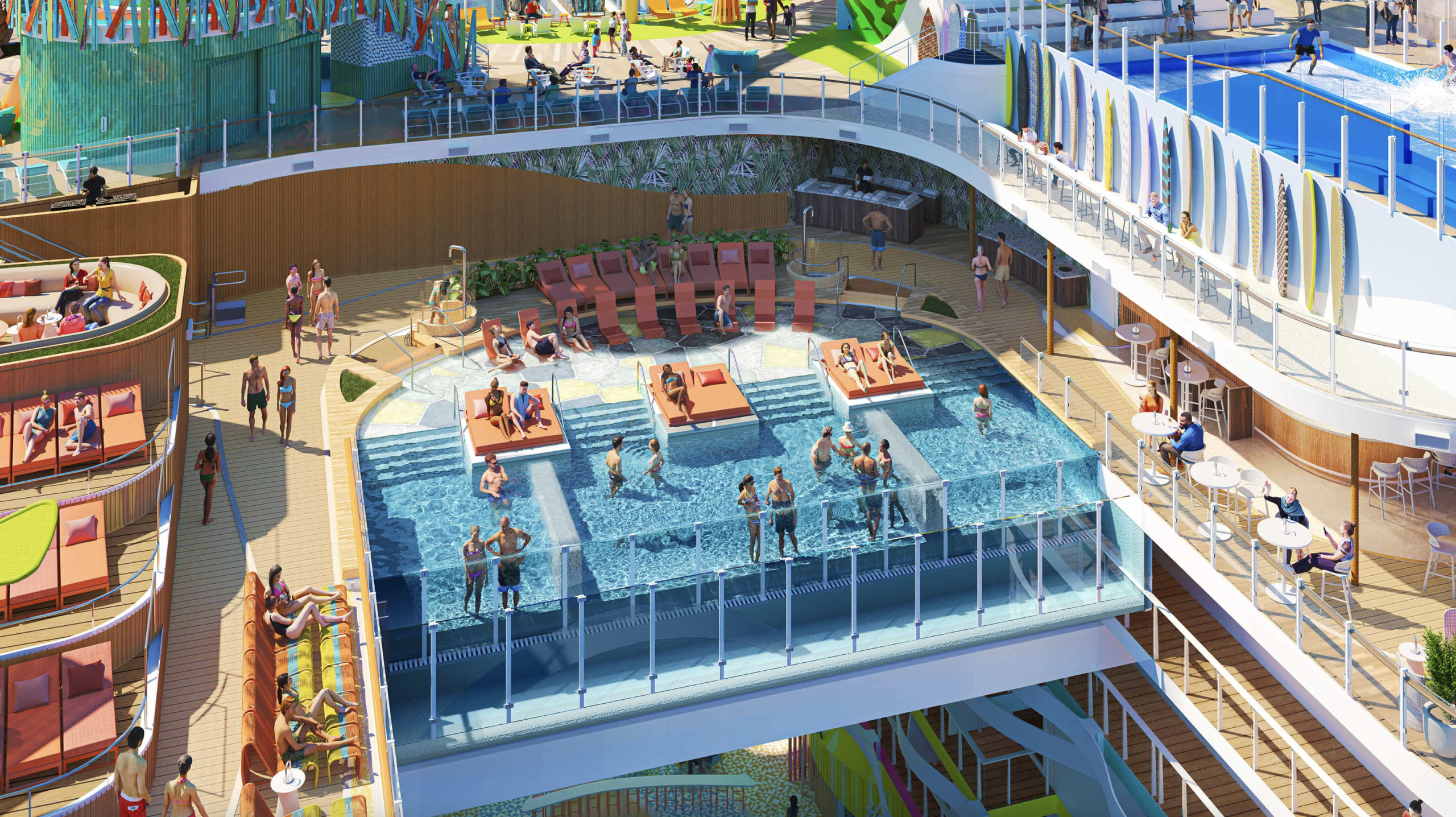 Royal Caribbean, Icon Class, Icon of the Seas, The Hideaway, the Hideaway Pool