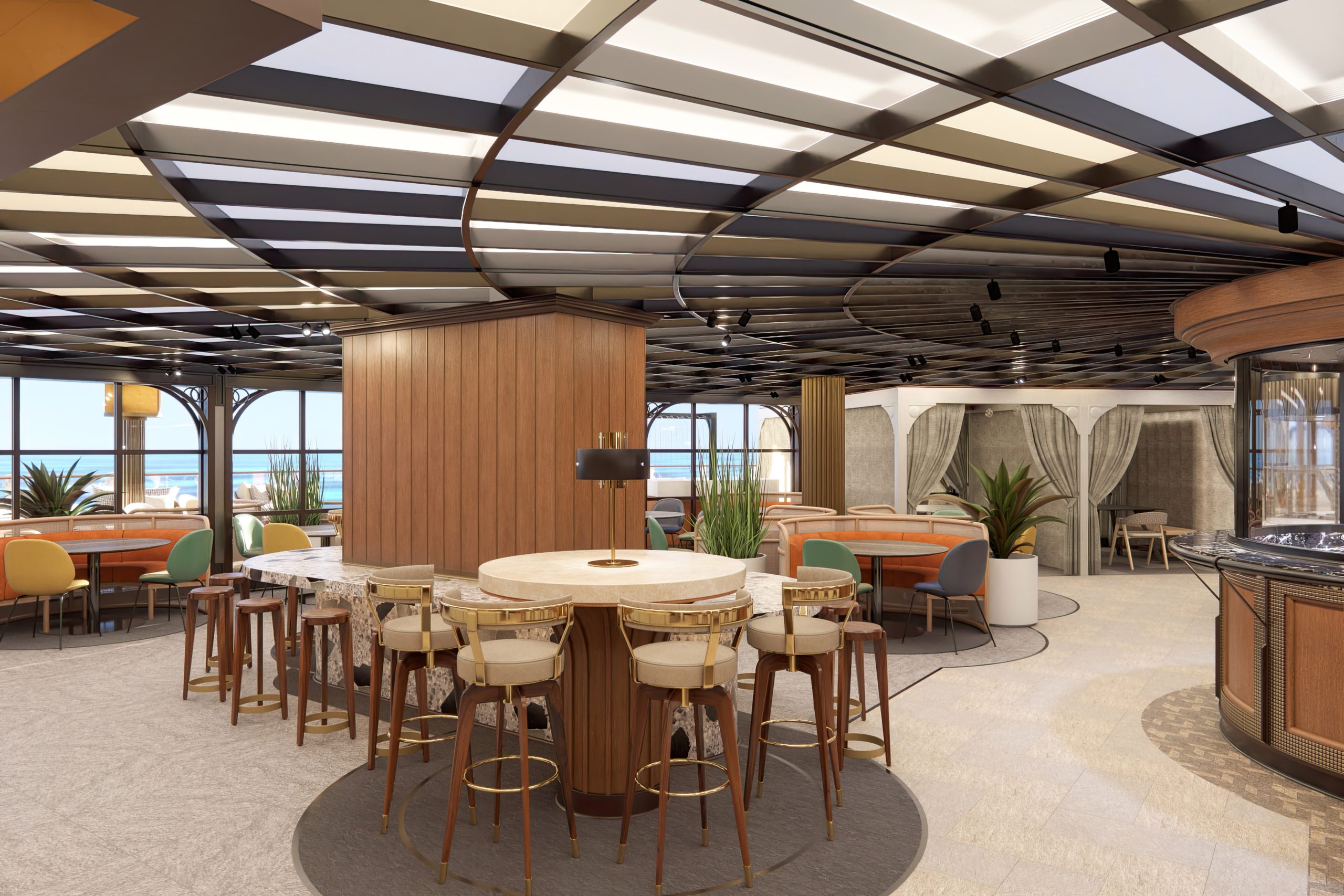 NCL, Prima Class, Norwegian Aqua, Indulge Food Hall, Planterie