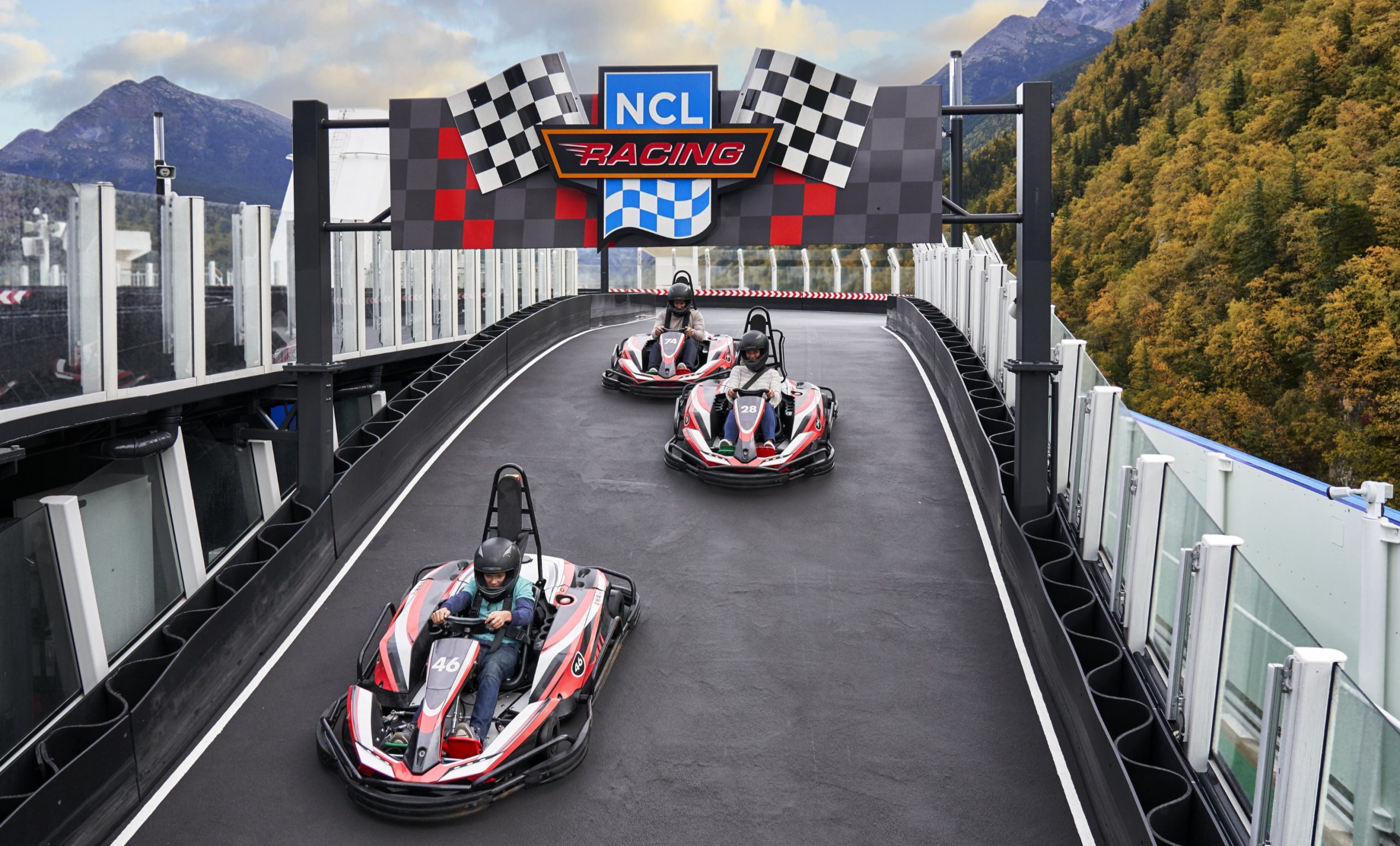 NLC, Norwegian Cruise Line, Go Kart Track, Norwegian Bliss