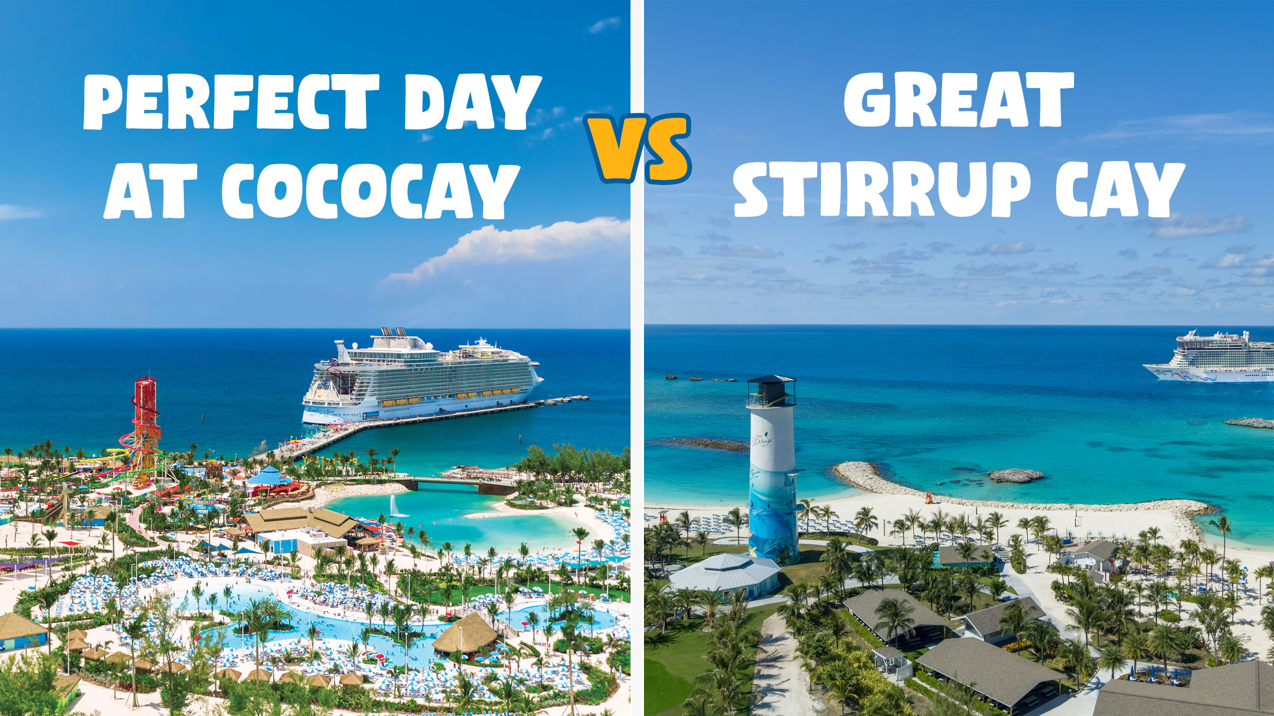 Private Island Rivals - The Differences Between NCL's Great Stirrup Cay, and Royal's CocoCay