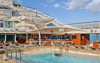 A Closer Look at the Patio Onboard a Seabourn Cruise Ship