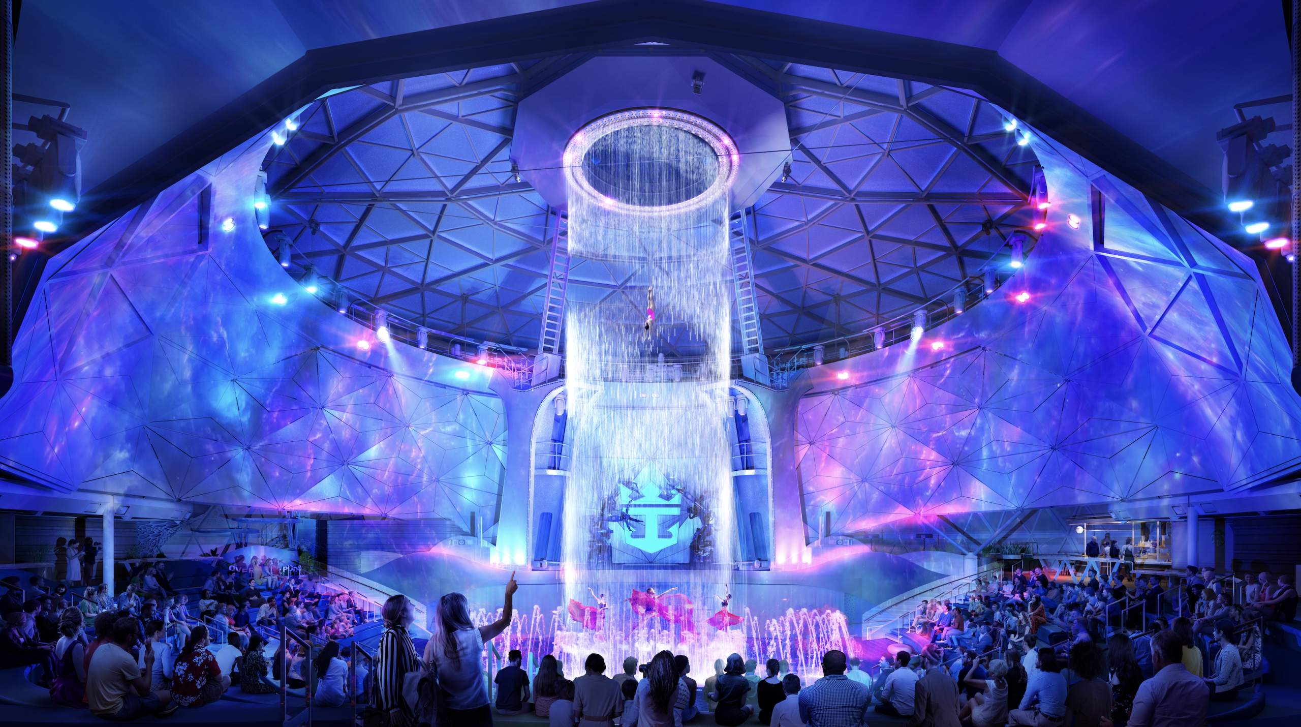 AquaDome, AquaTheater, Icon of the Seas, Royal Caribbean, Star Class