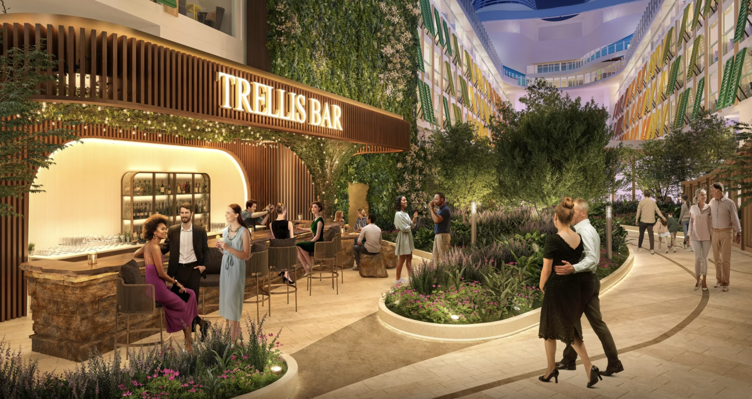 Royal Caribbean, Icon Class, Icon of the Seas, Central Park, Trellis Bar