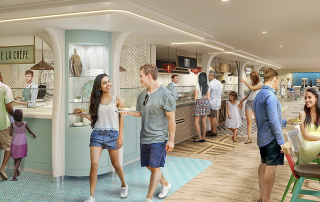 Royal Caribbean's First Food Hall on a Ship - The AquaDome Market