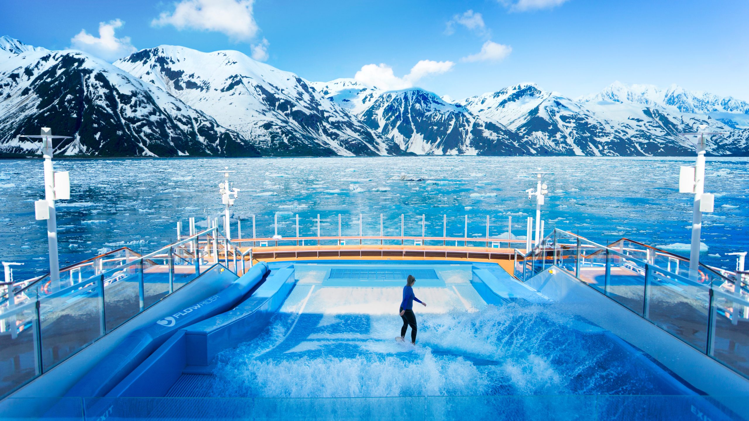 Royal Caribbean, Ovation of the Seas, Alaska Cruise, FlowRider