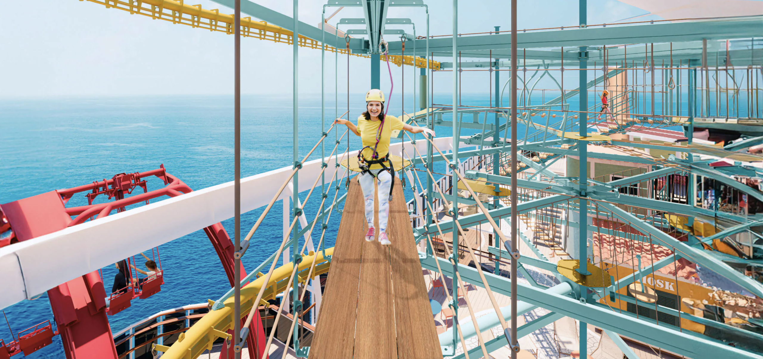 High Trail Ropes Course on MSC World America