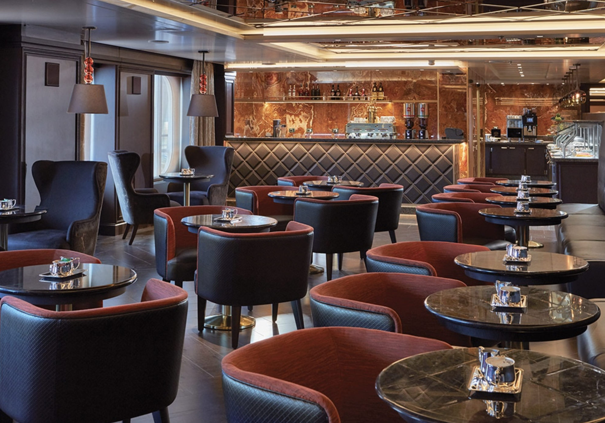 Regent Seven Seas, Dining Guide, Luxury Cruising, Coffee Connection