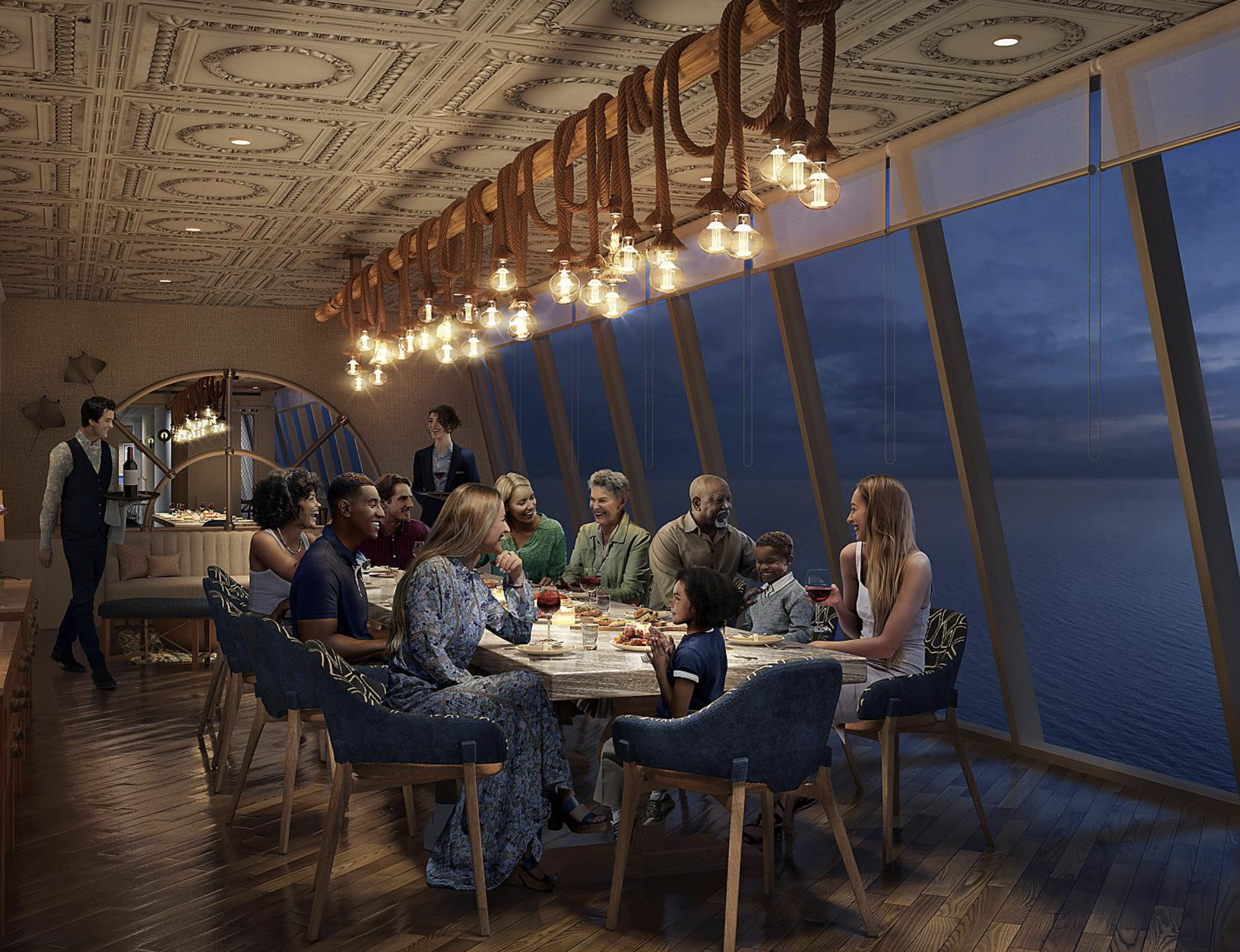 AquaTheater, AquaDome, Icon of the Seas, Icon Class, Royal Caribbean, Celebration Table