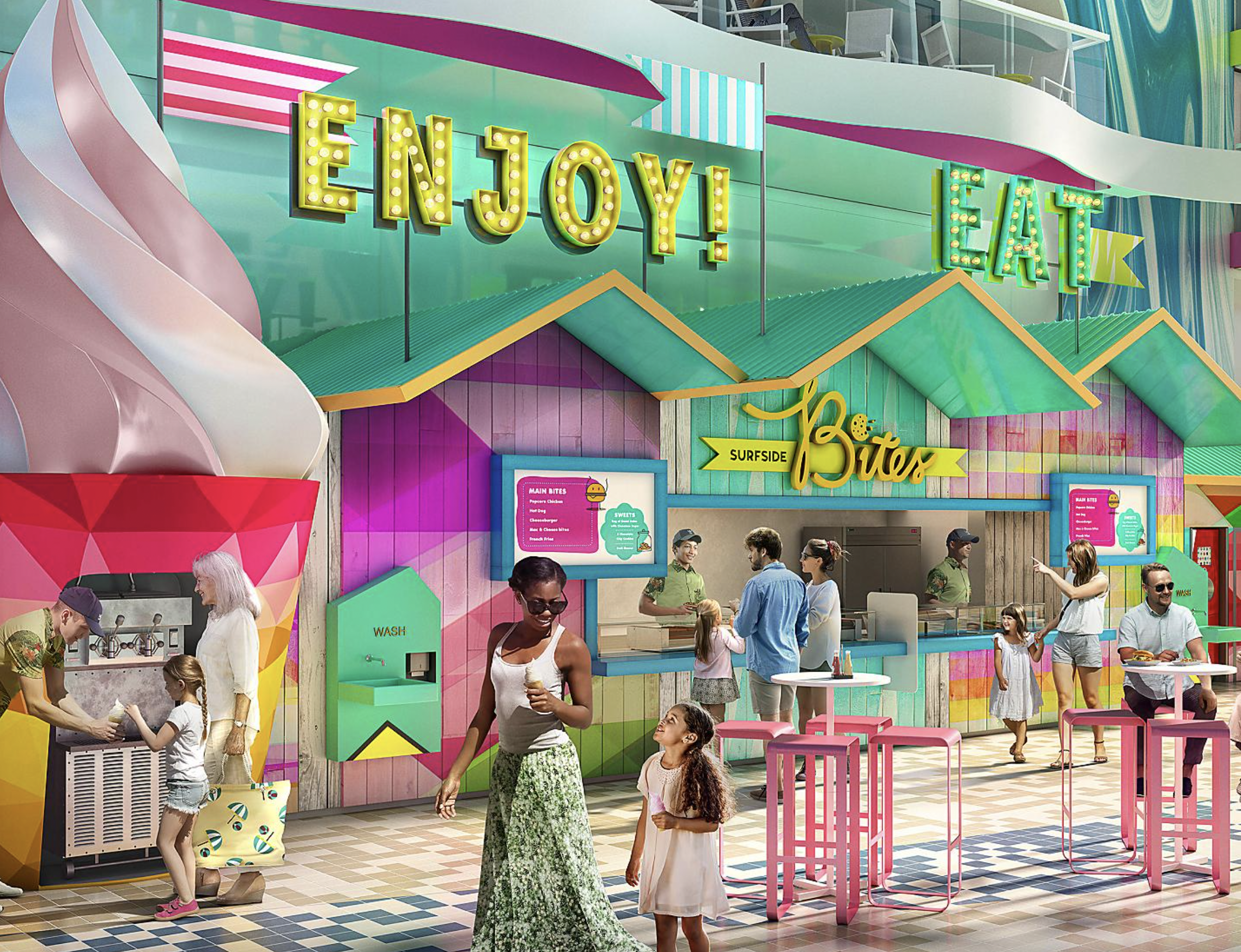 Royal Caribbean, Icon Class, Icon of the Seas, Surfside Family Neighborhood, Surfside Bites